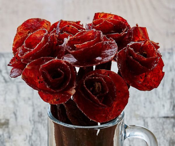 Beef Jerky Rose Bouquets