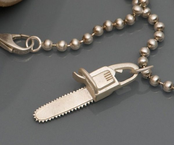 Chainsaw Necklace Charm