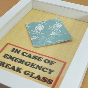 Emergency Condom Glass Container