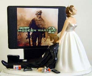 Gamer Wedding Cake Topper