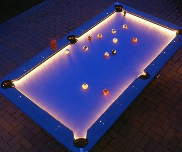 Illuminated Edges Pool Table