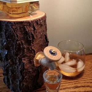 Log Shaped Liquor Dispenser