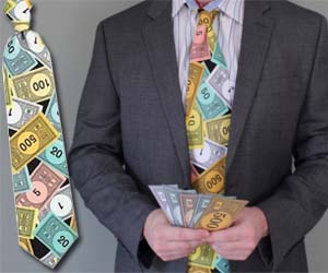 Monopoly Money Tie