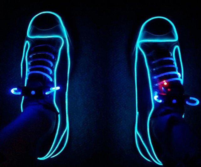sneakers neon light
