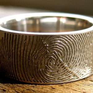 Personalized Fingerprint Wedding Ring