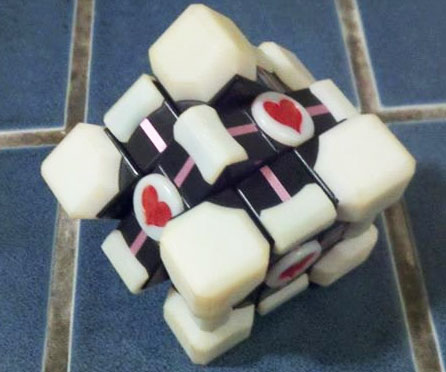 Portal Companion Cube Rubiks Cube