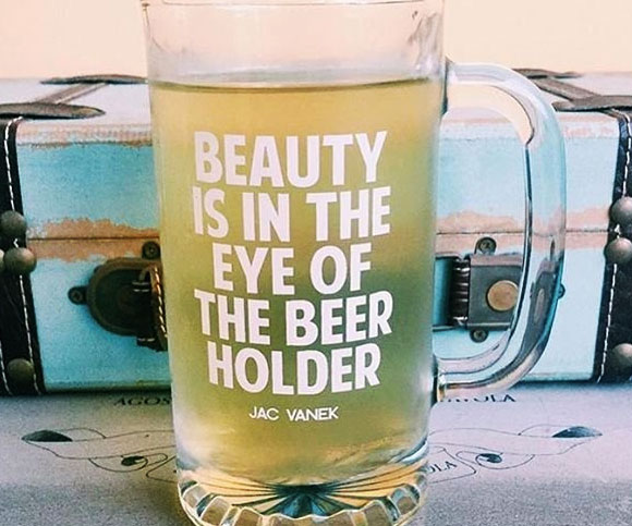 The Eye Of The Beer Holder Glass