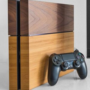 Wooden Playstation 4 Cover
