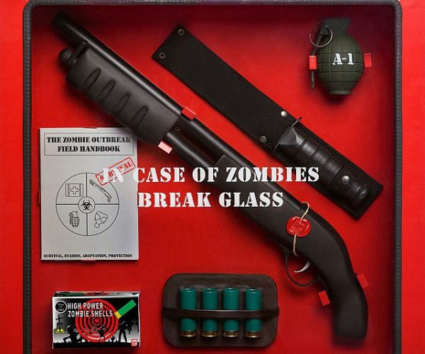 Zombie Apocalypse Glass Cabinet
