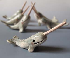 Narwhal Clay Figurines