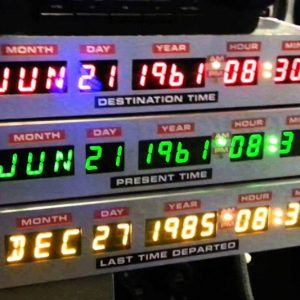 Back To The Future Desk Clock