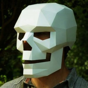 Cardboard Skull Mask