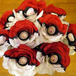 Colored Pokeball Roses