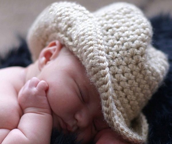 Crochet Baby Cowboy Hat