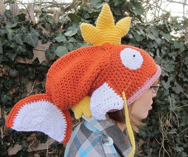 Crocheted Pokemon Magikarp Hat