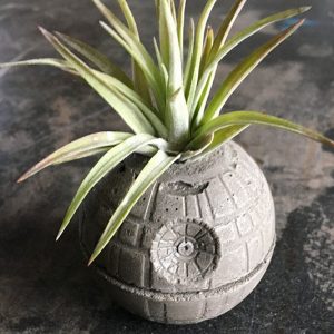 Death Star Concrete Planter