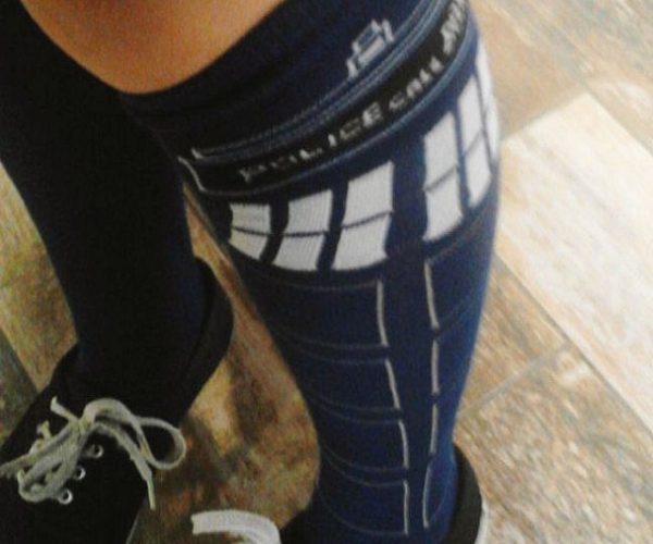 Doctor Who TARDIS Knee High Socks