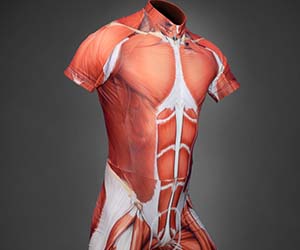 Exposed Muscles Cycling Suit