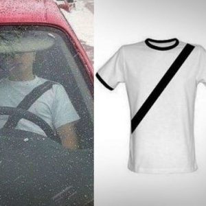 Fake Seat Belt Shirt