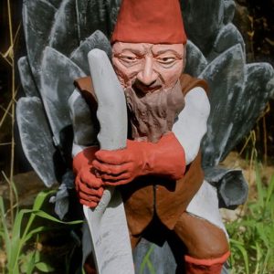 Game Of Gnomes Lawn Sculpture