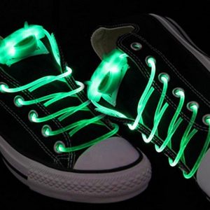 Green Light Up Shoelaces