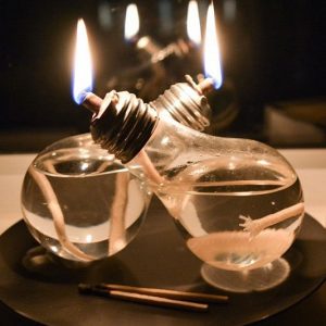 Light Bulb Oil Lamps