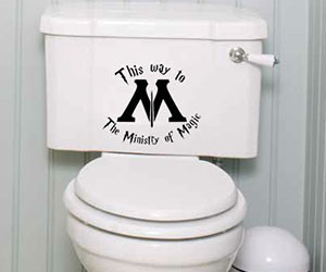 Ministry Of Magic Toilet Decal