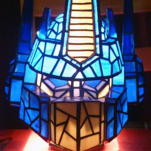 Optimus Prime Stained Glass Lamp
