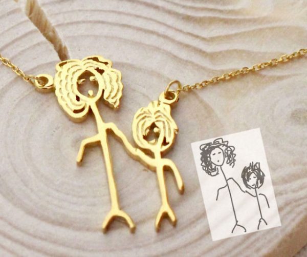 Personalized Children’s Art Necklace