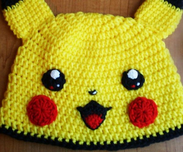 Pikachu Crocheted Beanie