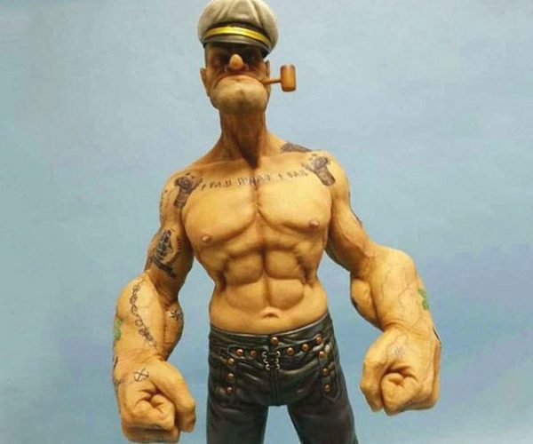 Realistic Popeye Figurine
