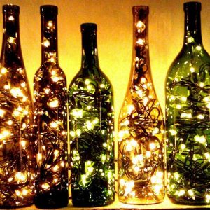 Recycled Wine Bottle Light