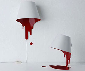 Spilled Paint Lamps