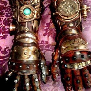 Steampunk Robot Arm Gauntlets