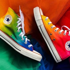 Tie Dye Rainbow Converse
