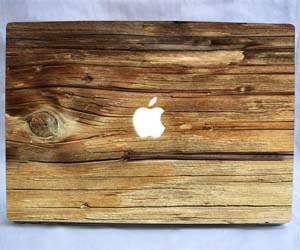 Wooden MacBook Decal