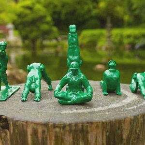 Yoga Pose Green Army Men Toys
