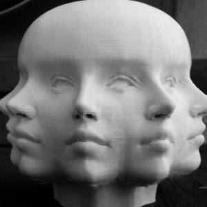 3D Printed 9 Faced Head