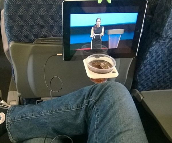 Airplane Cup And Tablet Hook