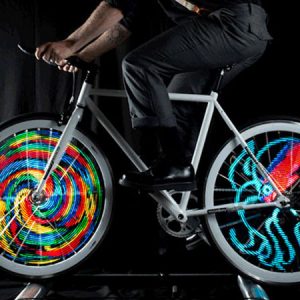 Animated Bicycle Wheels System