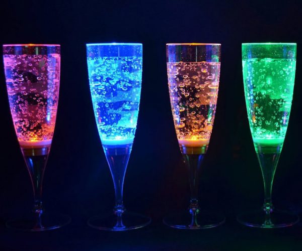 Color Changing LED Flute Glasses