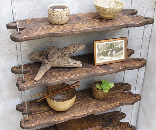 Driftwood Shelves