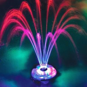 Floating Lighted Pool Fountain