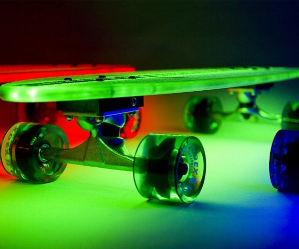 Illuminated Skateboard
