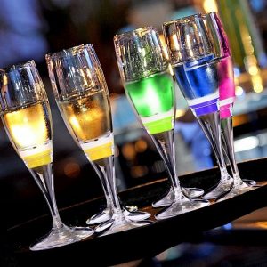 Light Up Champagne Flute Cups