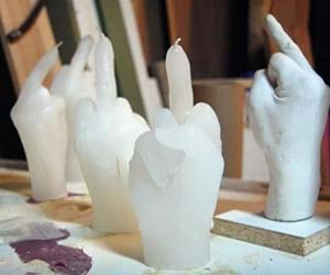 Middle Finger Candles