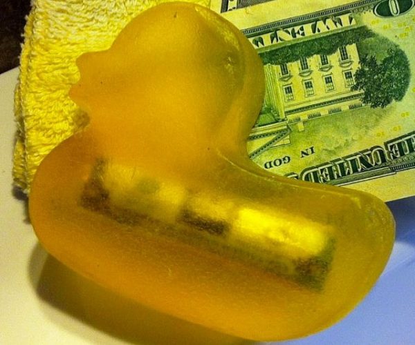 Money Filled Duck Soap Bar