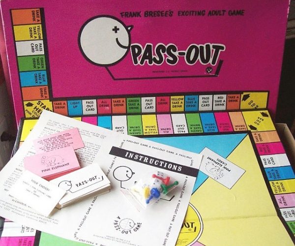 Pass Out Drinking Board Game