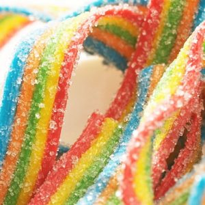 Rainbow Candy Bacon Strips