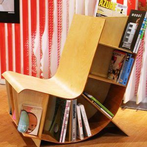 Reading Chair Book Rack